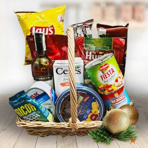 - Christmas Wine & Treats Hamper Delivery