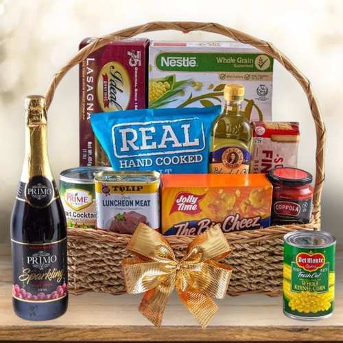 - Christmas Gourmet Delicacies With Sparkling Juice
