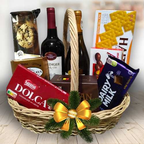 - Wine & Treats Hamper For Christmas Eve