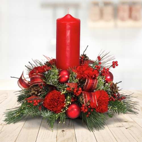 - Send Festive Candle Decoration
