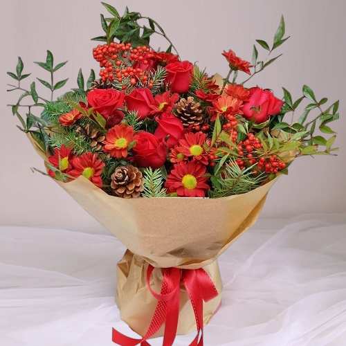 - Order Red Flower Bouquet Online For Holidays
