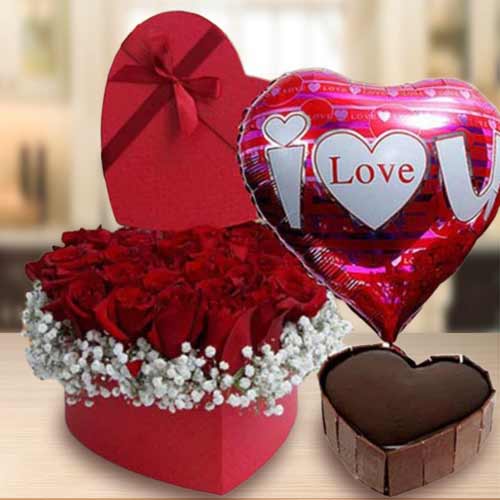 Valentine’s Day Heart-shaped Hamper Delivery